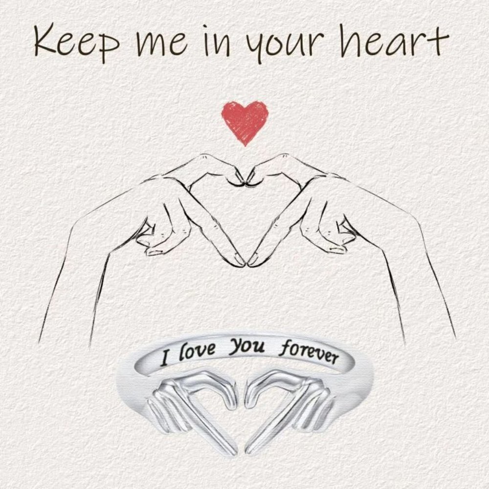Heart Hands Ring - Picture 3 of 4